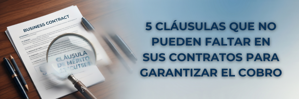 5 Cláusulas que no pueden faltar en sus contratos para garantizar el cobro