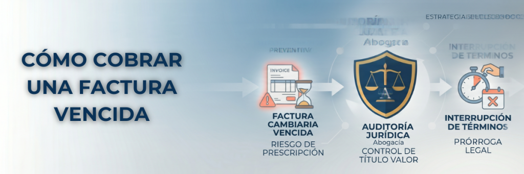 Infografía corporativa sobre el costo oculto de la cartera vencida, erosion del capital por inflacion, incremento operativa de recaudo y costos financieros por endeudamiento - Abogacía
