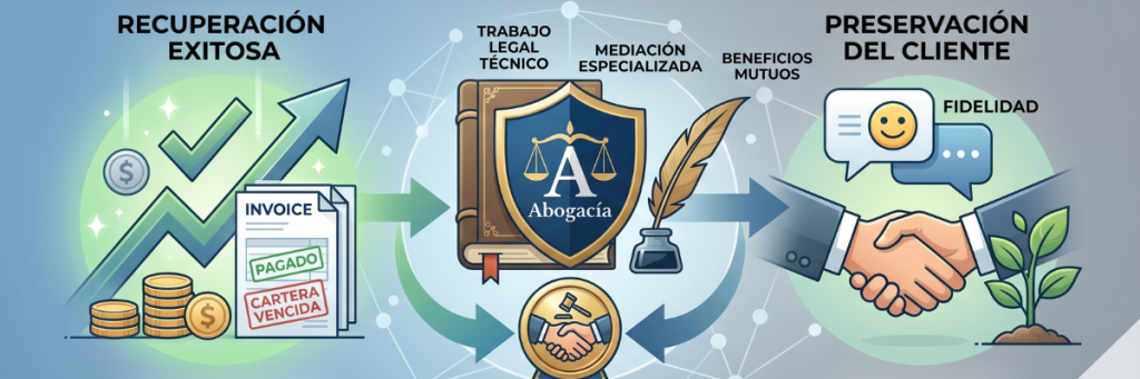 Cómo recuperar cartera vencida sin perder al cliente: El arte de la negociación legal