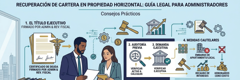 Recuperación de cartera en Propiedad Horizontal: Guía legal para administradores y consejos